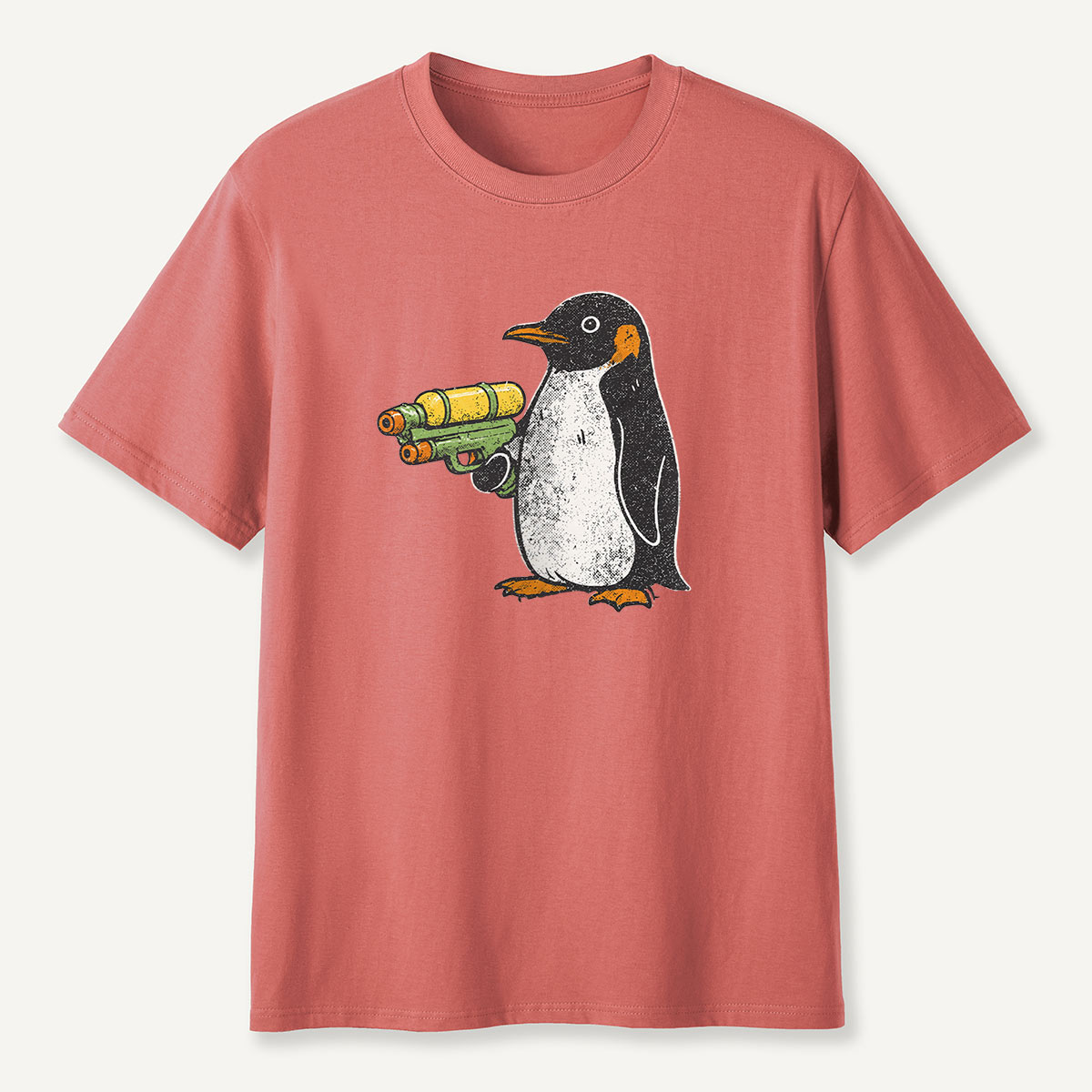 Flight Was Never An Option Water Gun Penguin T-Shirt