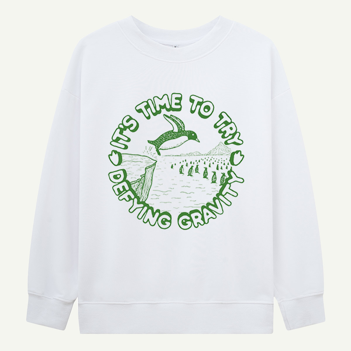 Its Time To Try Defying Gravity Whale Leap Sweatshirts