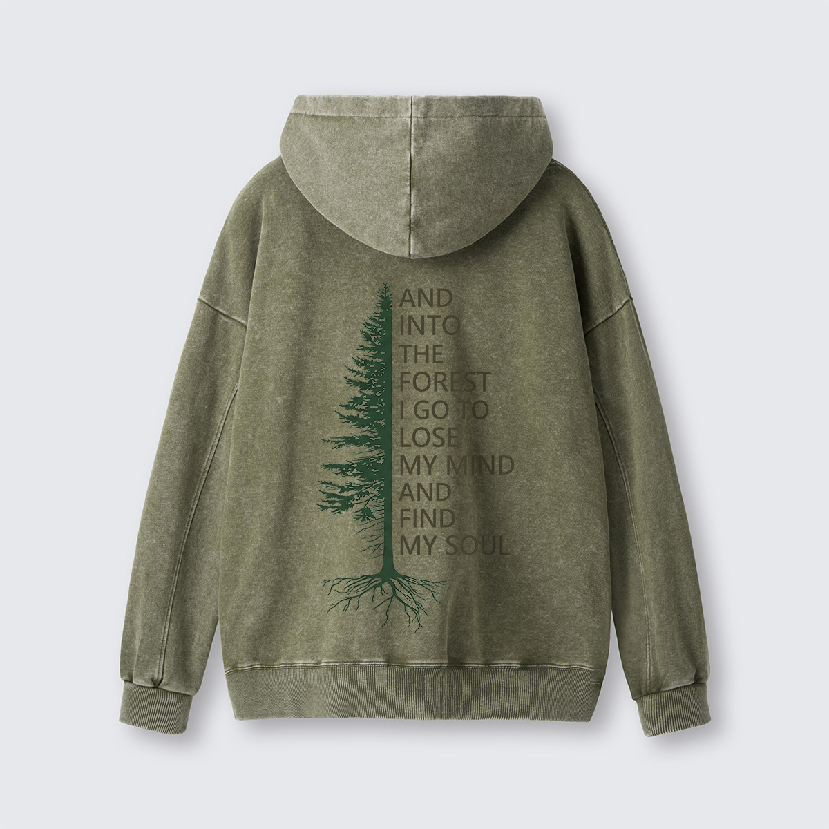 Into the Woods  Washed Hoodie