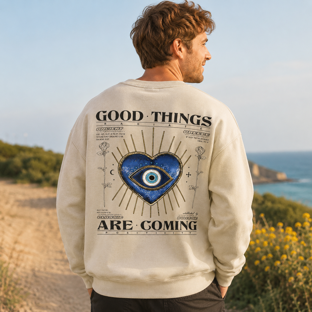 Good Things Are on the Way Washed Sweatshirts