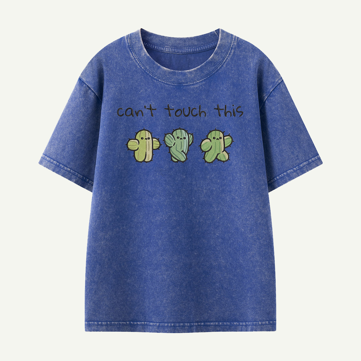 Cactus Trio Can’t Touch This Kids Washed T-Shirt