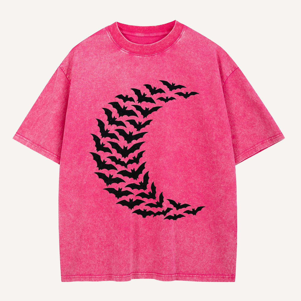 Moon Made of Bats Washed T-Shirt