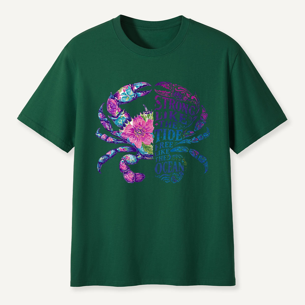 Strong Like the Tide Crab Ocean T-Shirt