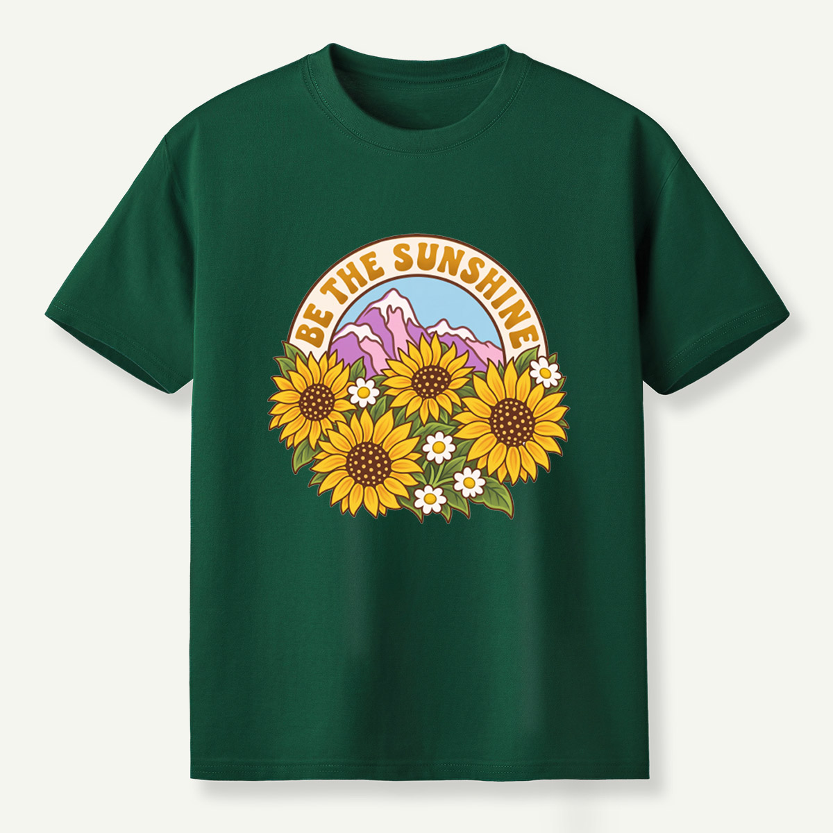 Be The Sunshine Sunflower Mountains T-Shirt