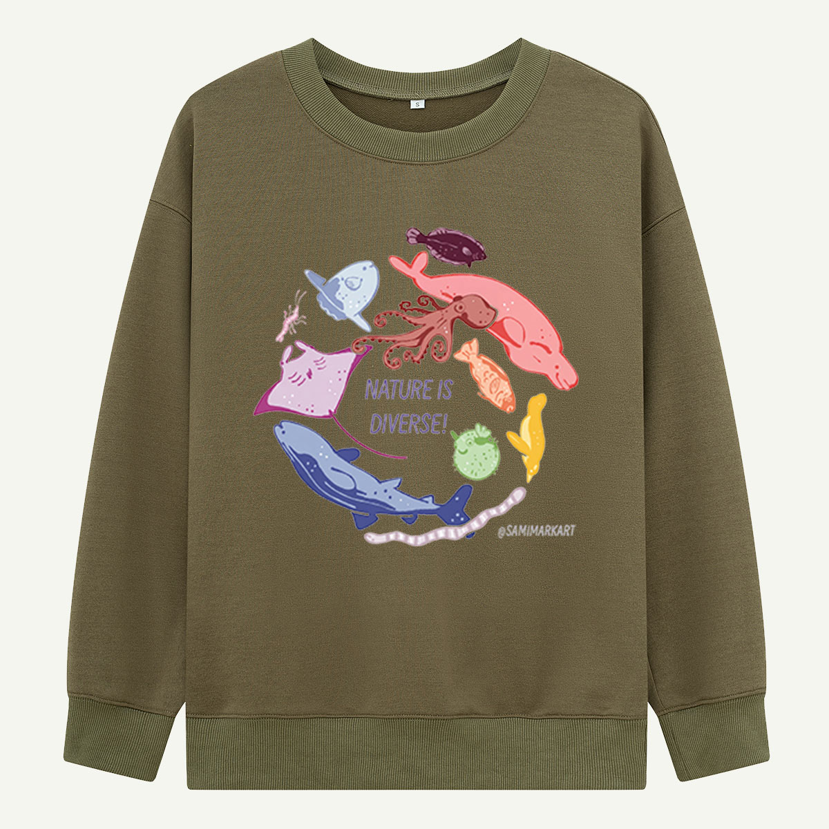 Nature Is Diverse Sea Creatures Sweatshirts