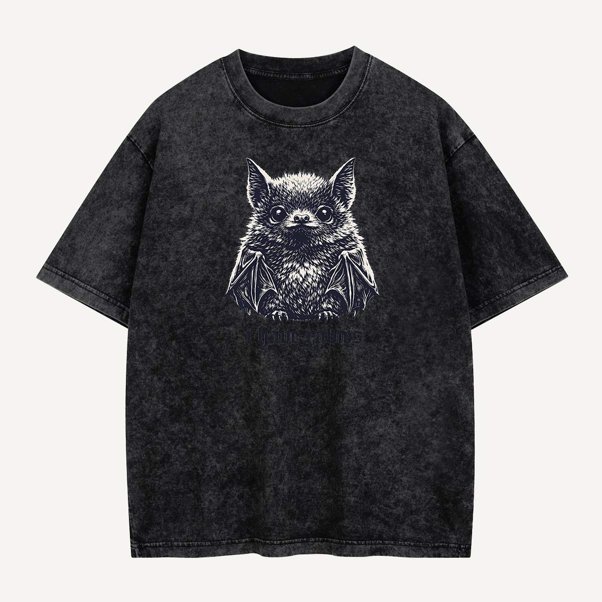  I Have Rabies Bat Washed T-Shirt