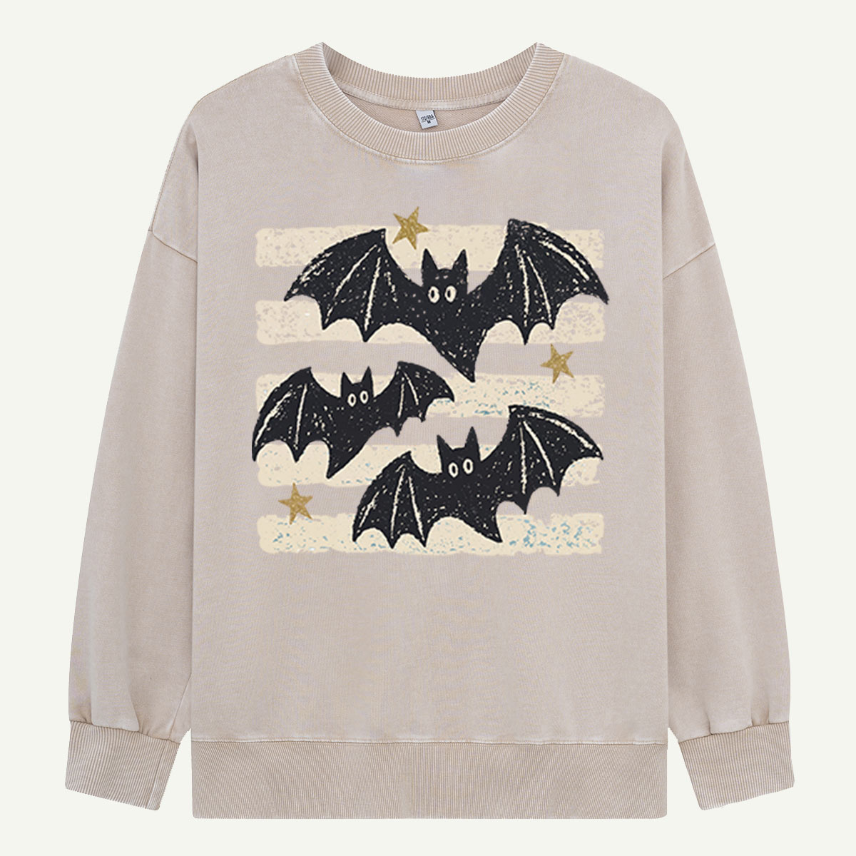 Three Bats After Dark Washed Sweatshirts