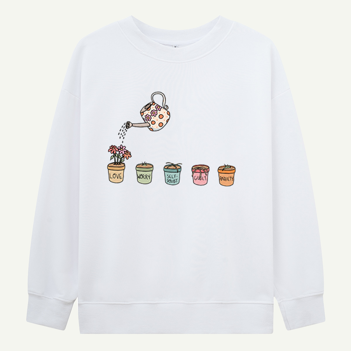 Watering Emotions Plant Pots Sweatshirts