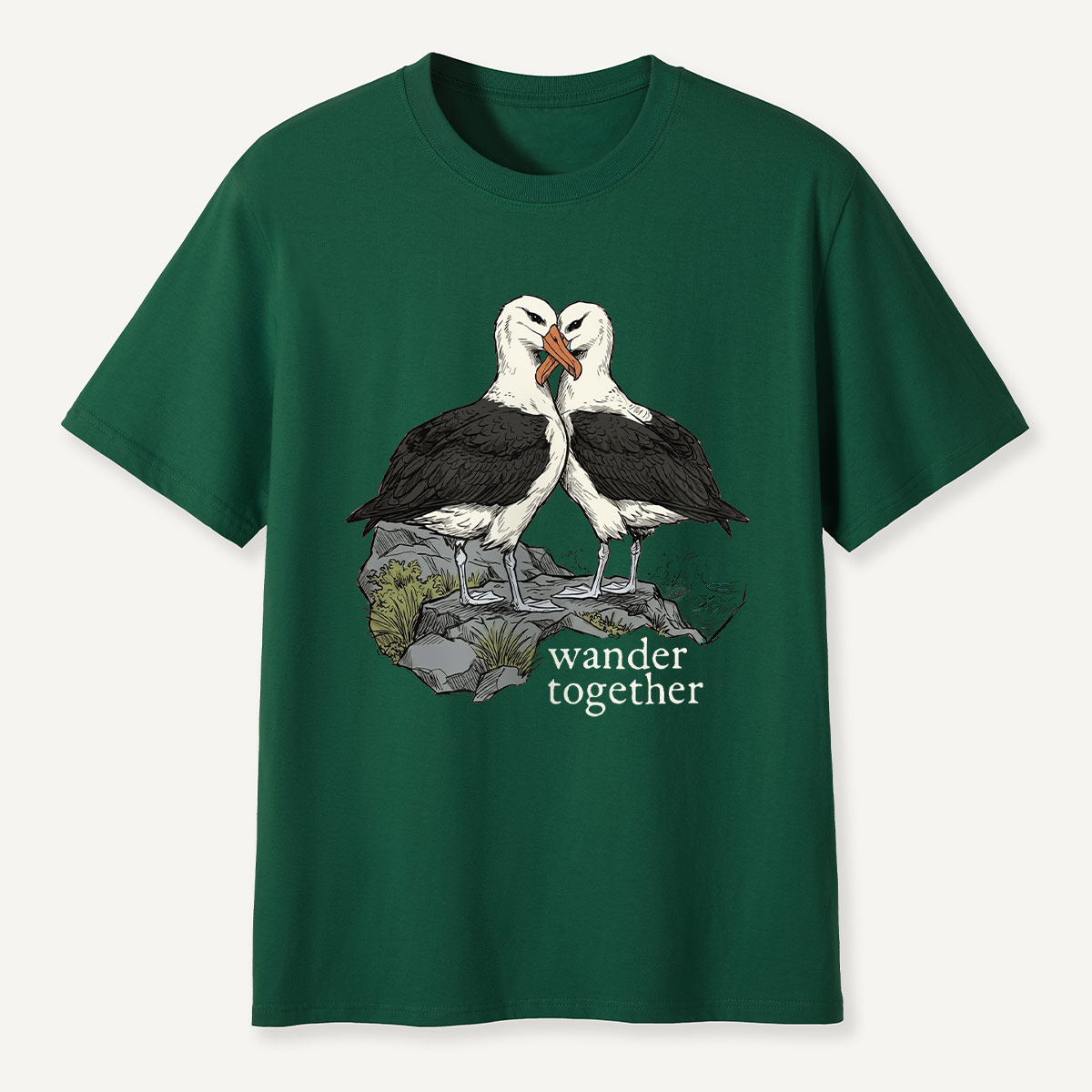 Two Seabirds Wander Together T-Shirt