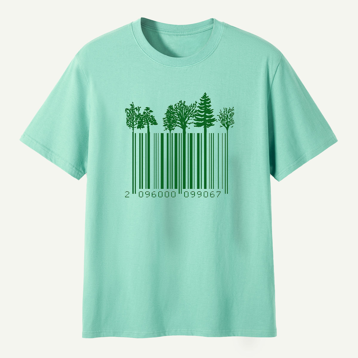 Forest Barcode Tree Line T-Shirt