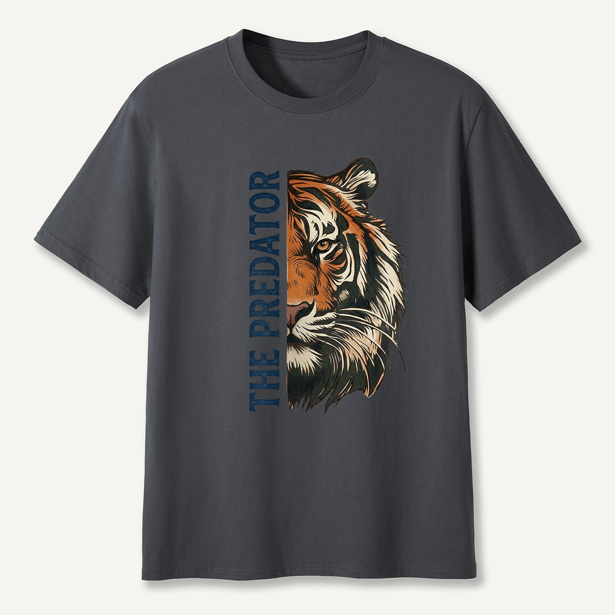 Half Face Tiger Predator T-Shirt