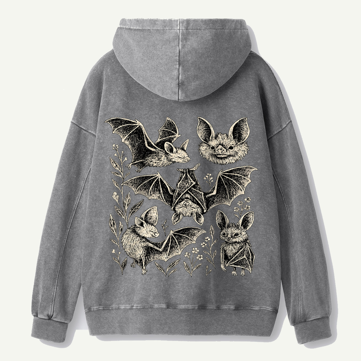 Welcome to the Bat Garden Washed Hoodie