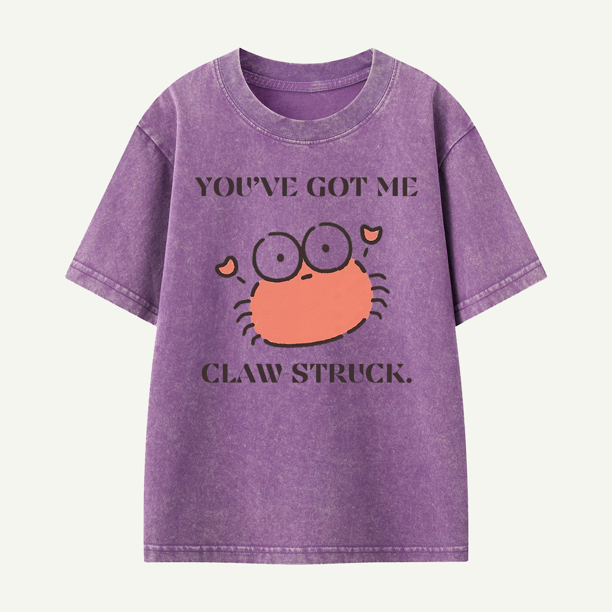 You’ve Got Me Claw Struck Crab Kids Washed T-Shirt