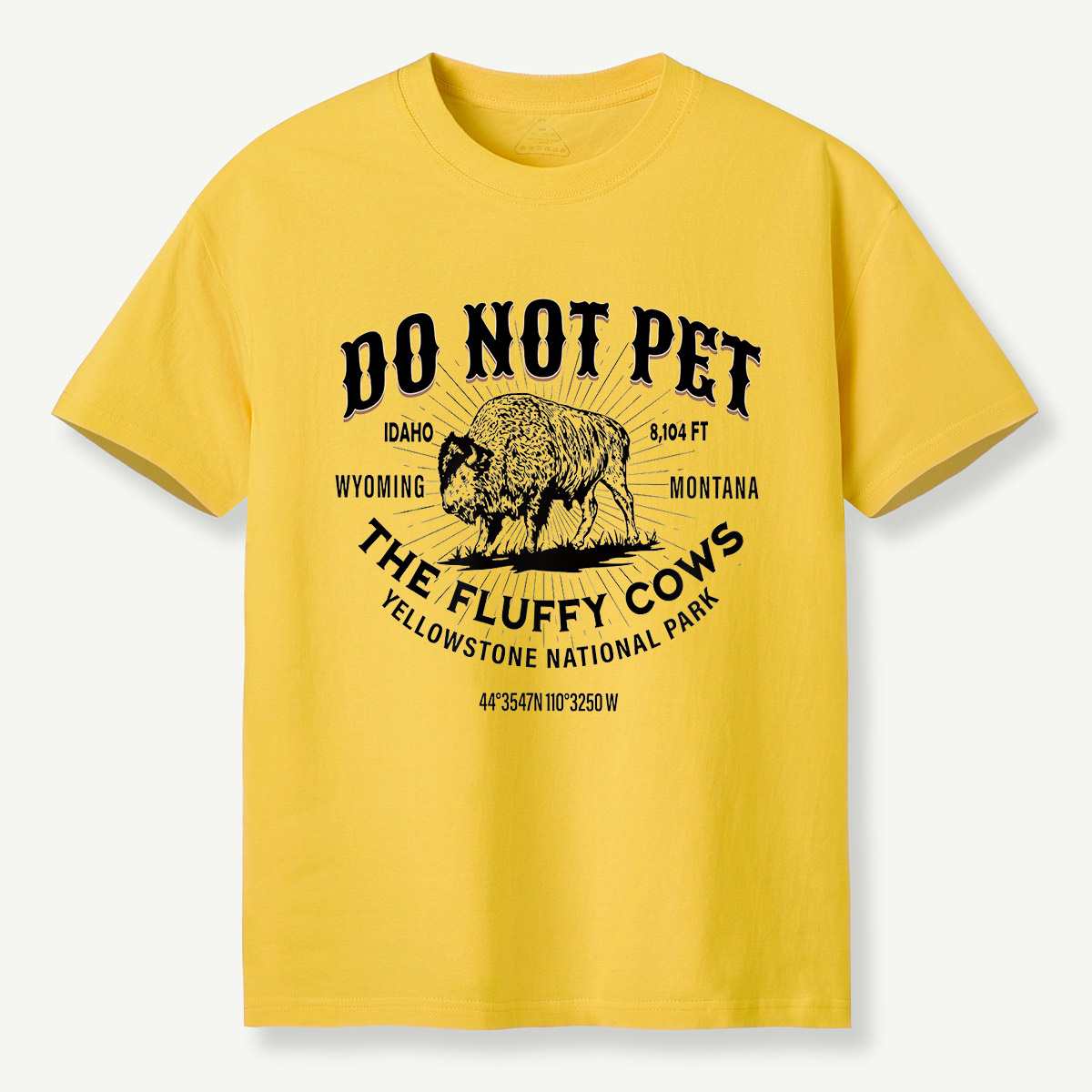 Do Not Pet the Fluffy Cows Yellowstone Coordinates T-Shirt