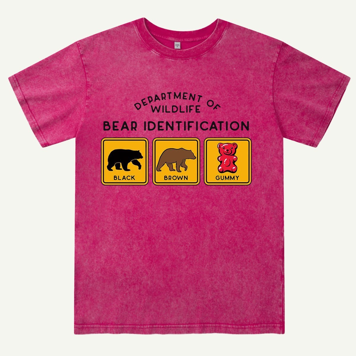 Bear Tee Cotton Classic Washed T-Shirt