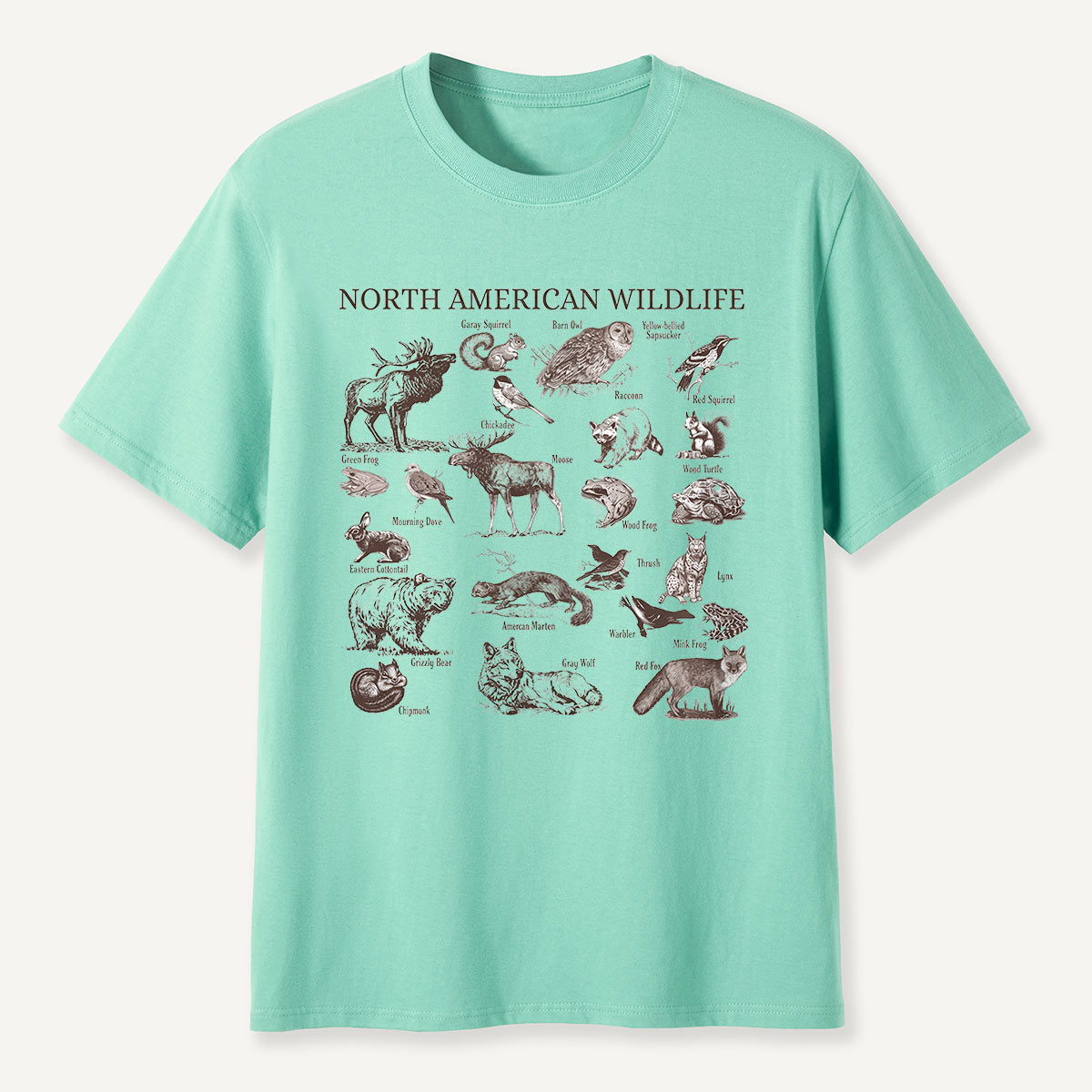 North American Wildlife Vintage T-Shirt