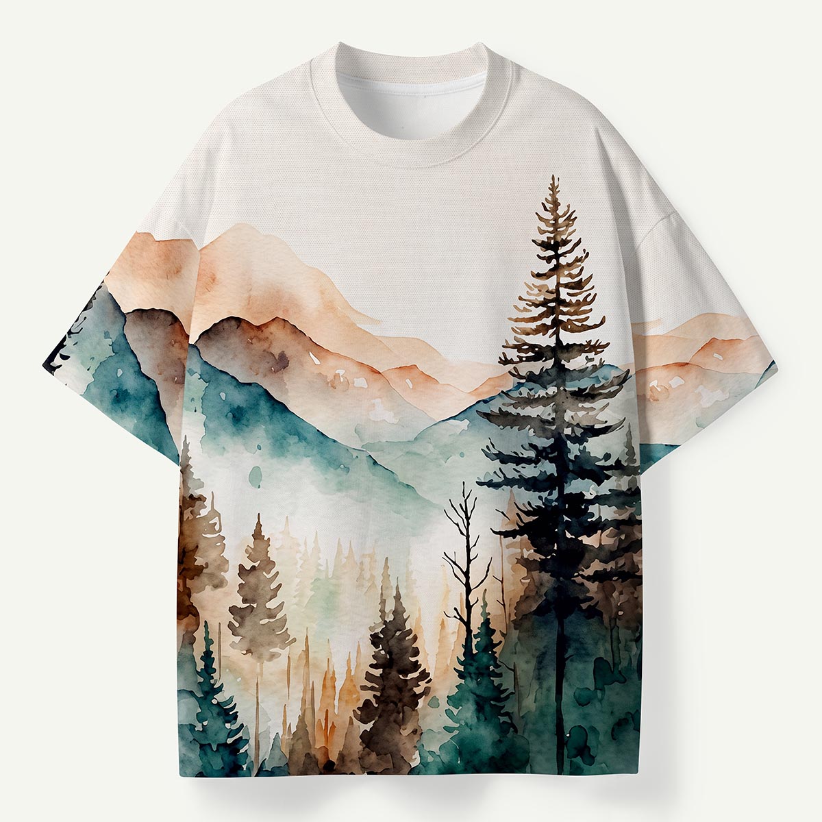 Watercolor Mountain Forest Premium Eco Tee