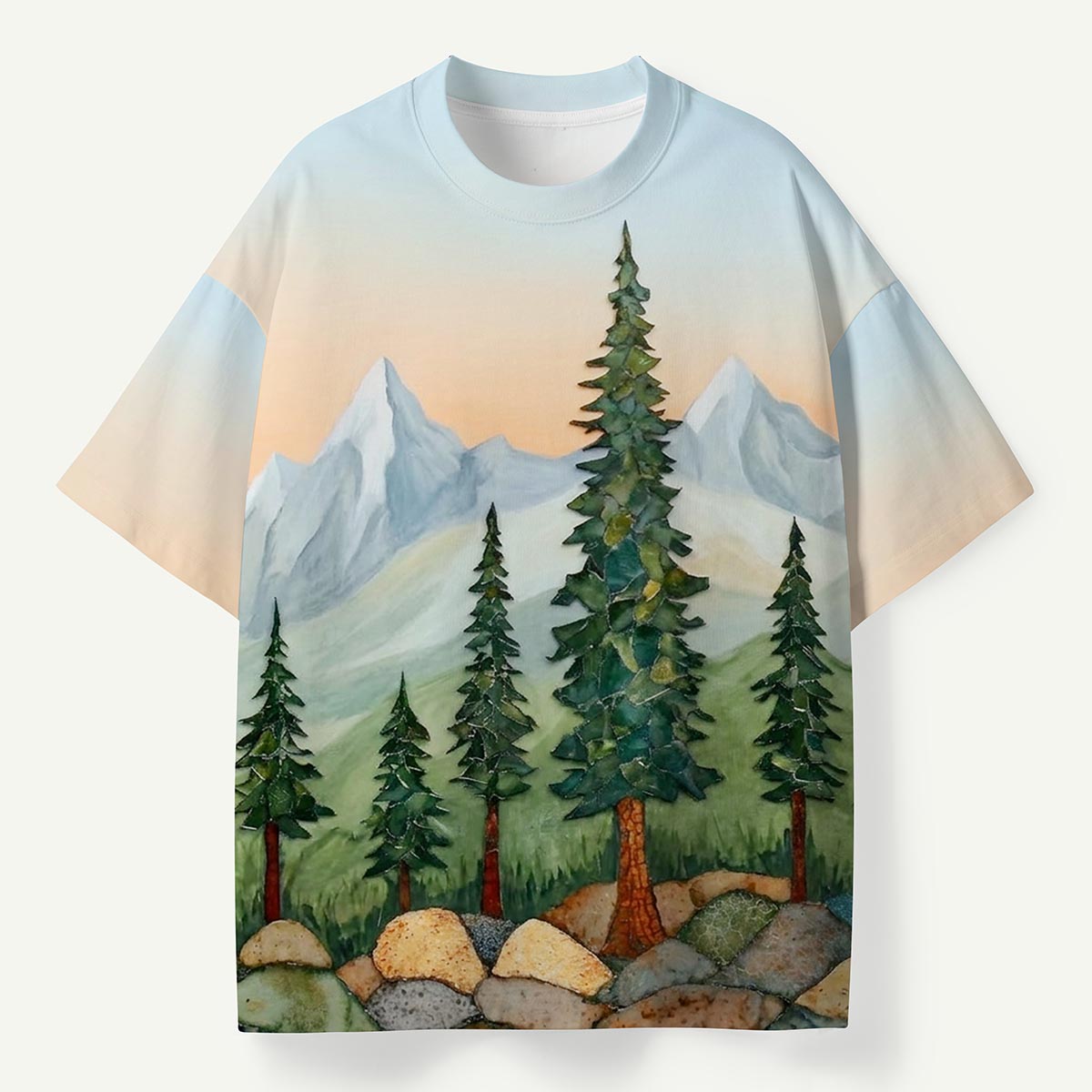 Alpine Pines Mountain Landscape Premium Eco Tee