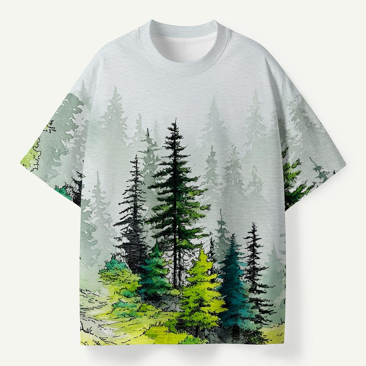 Misty Pine Forest Premium Eco Tee