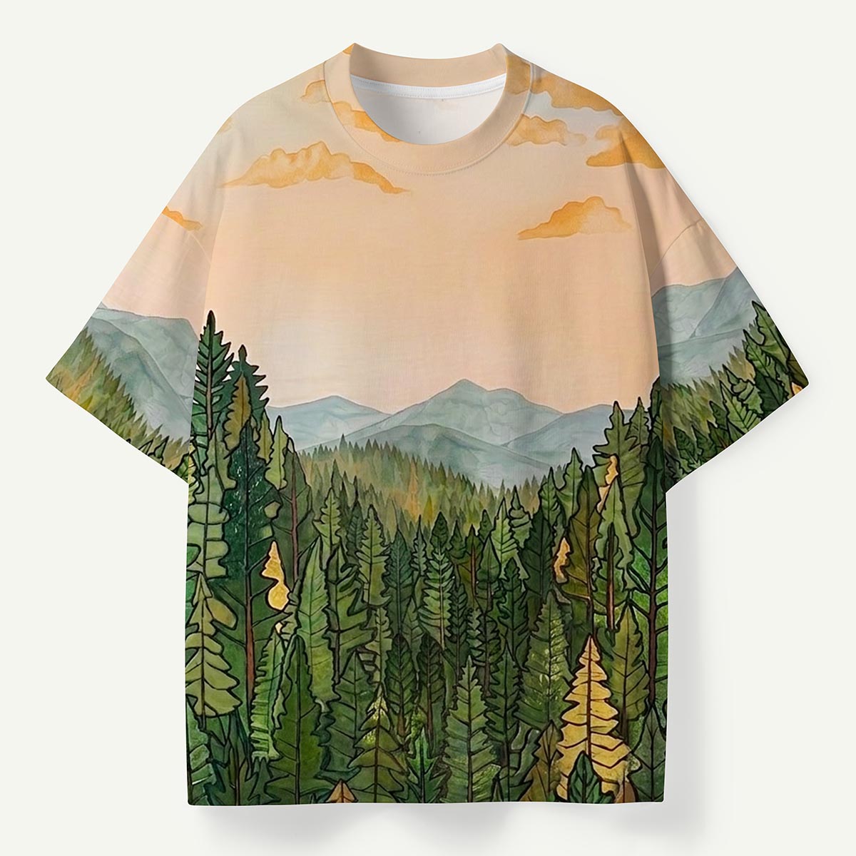 Golden Horizon Forest Valley Premium Eco Tee