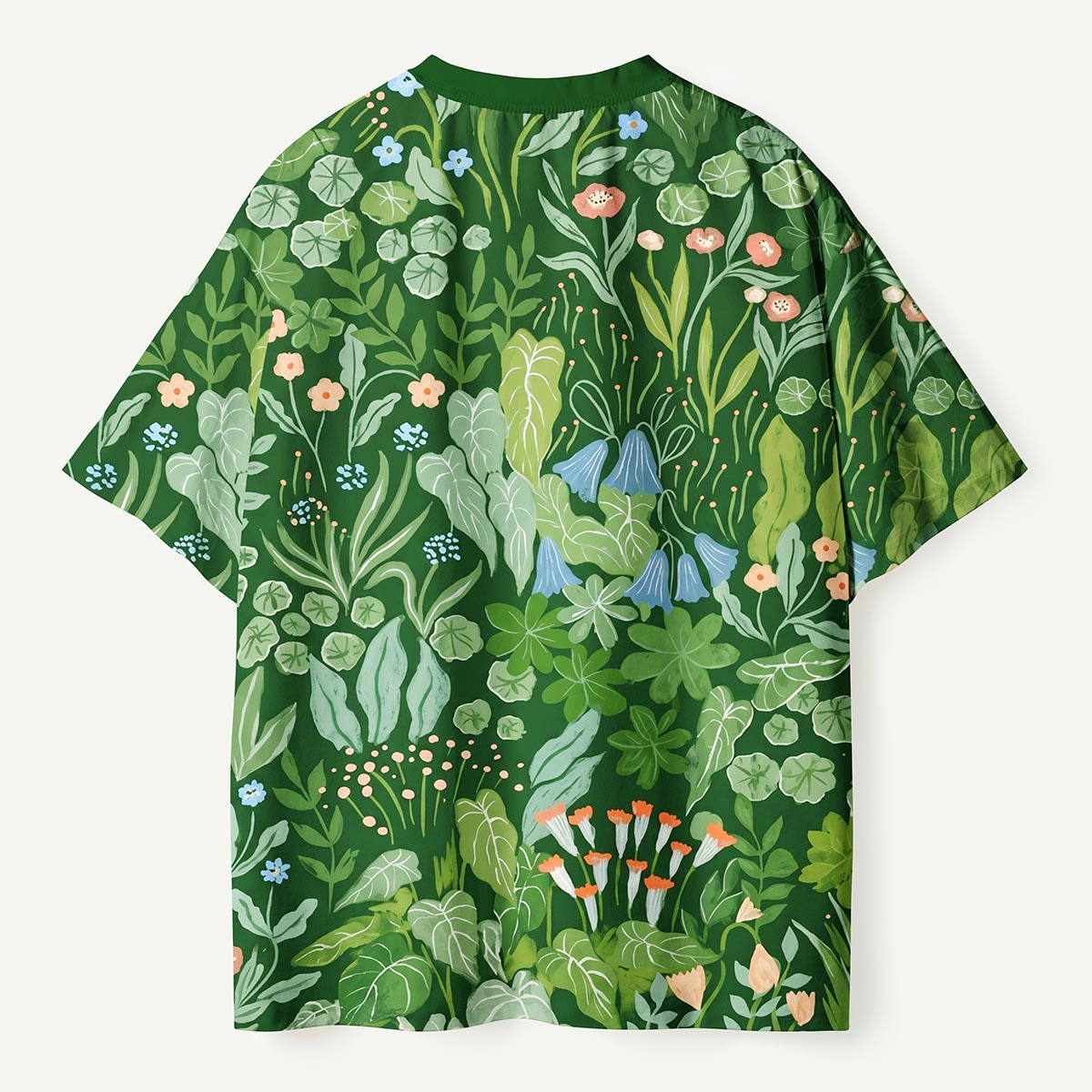 Botanical Wildflower Meadow Premium Eco All-Over Print T-Shirt