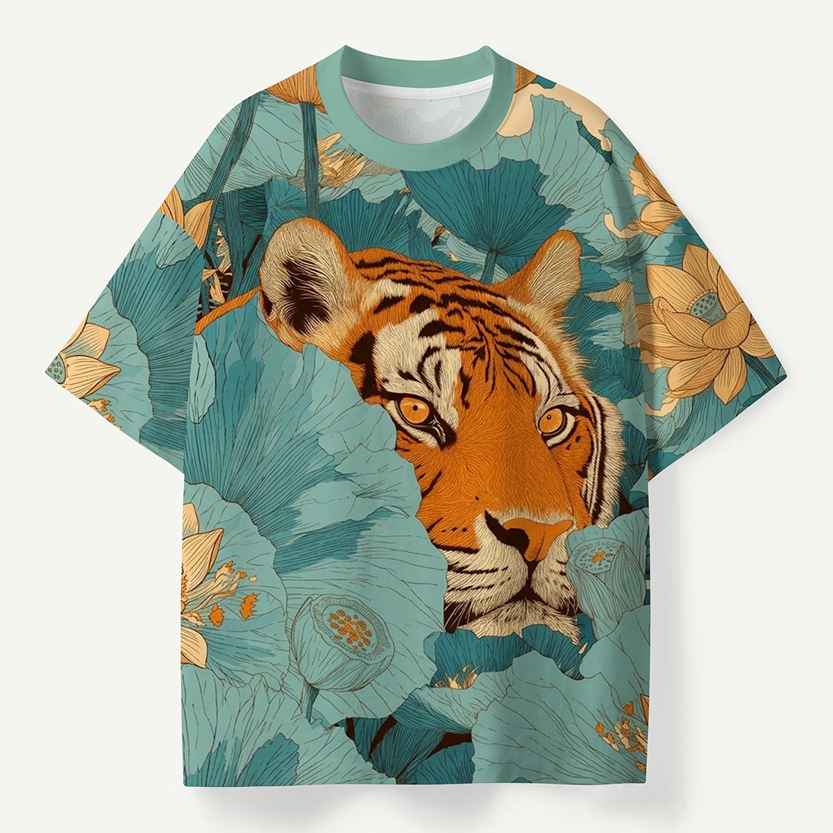 Hidden Tiger Floral Premium Eco Tee