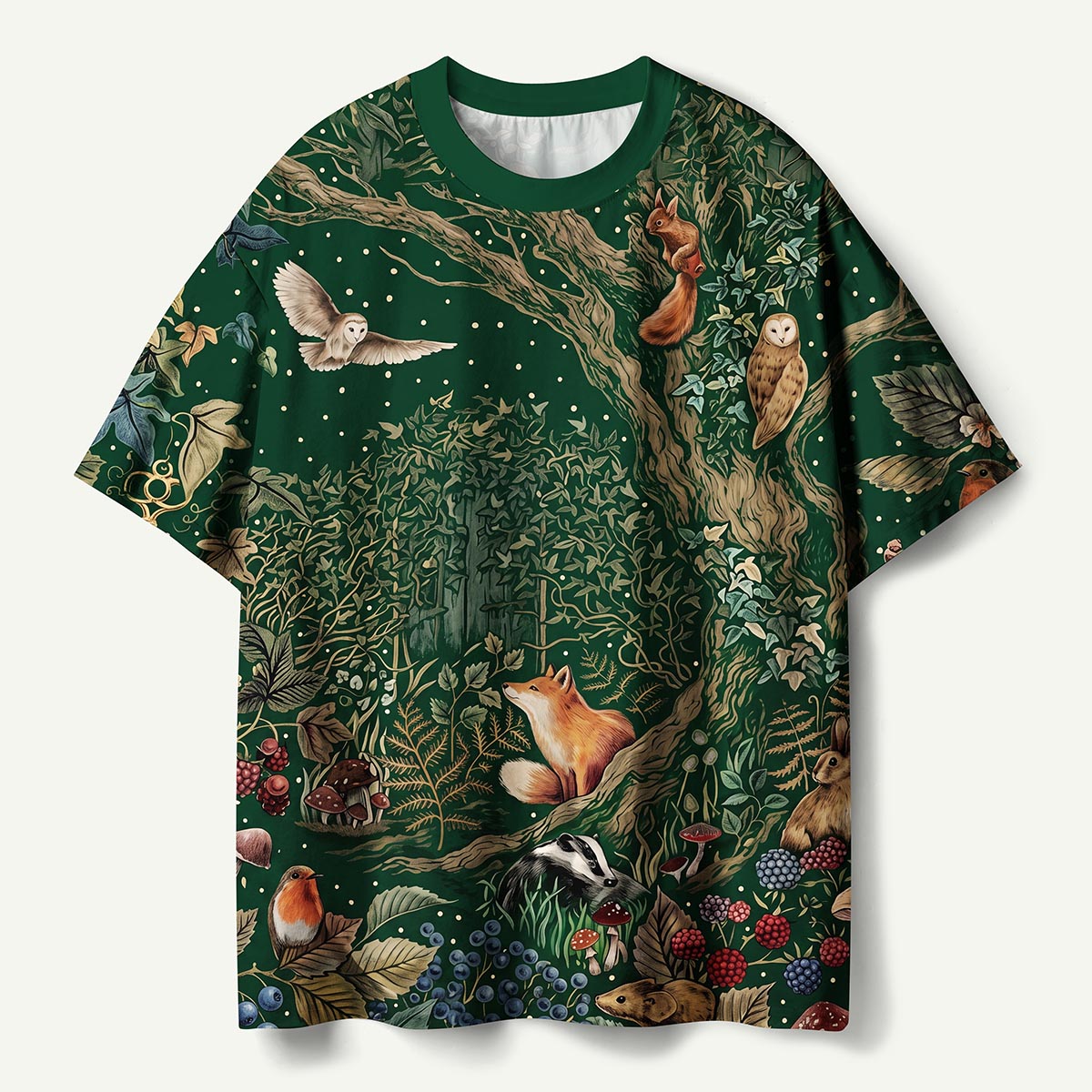 Woodland Tapestry Animal Premium Eco Tee