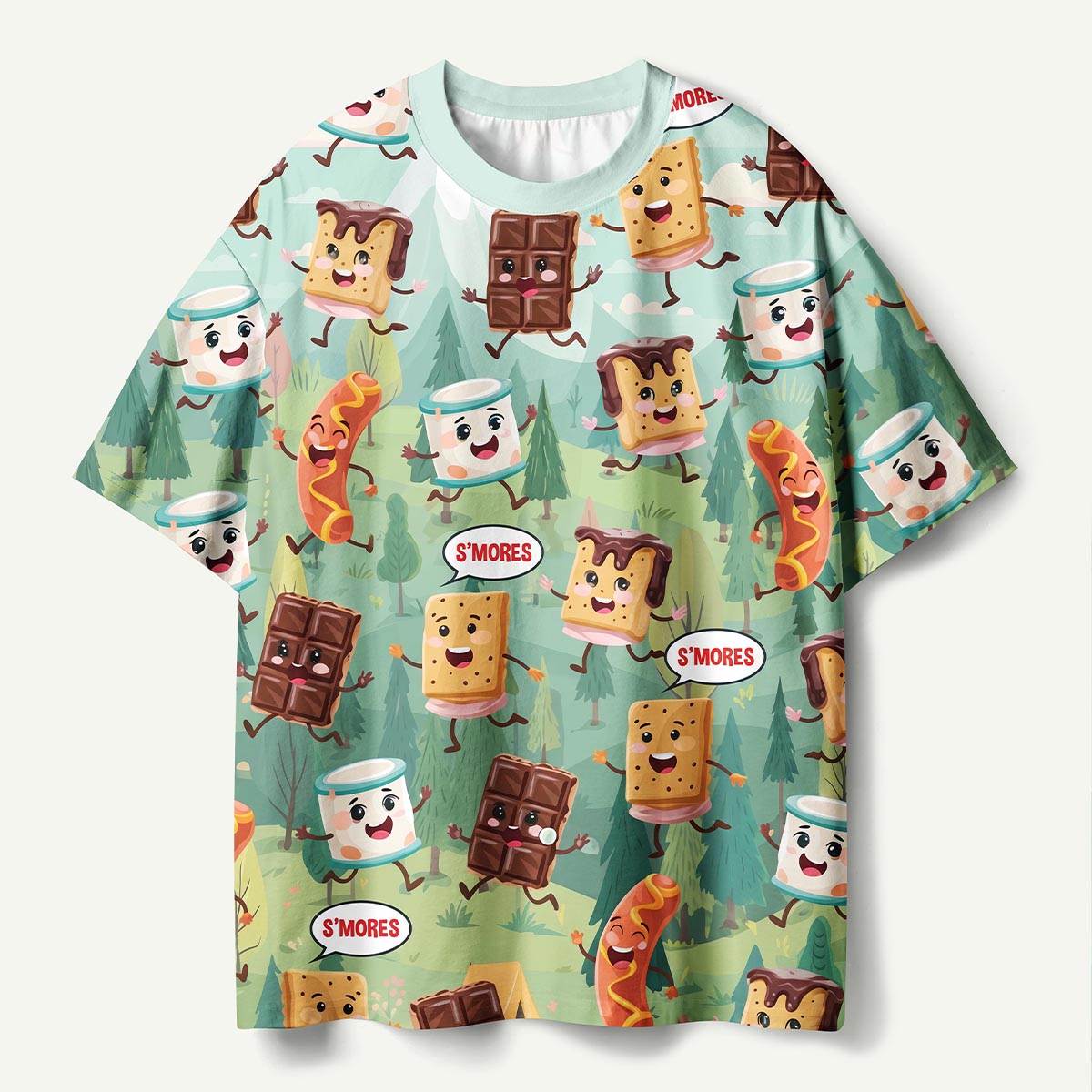 Stay Toasty S'mores Chocolate Camping Premium Eco Tee