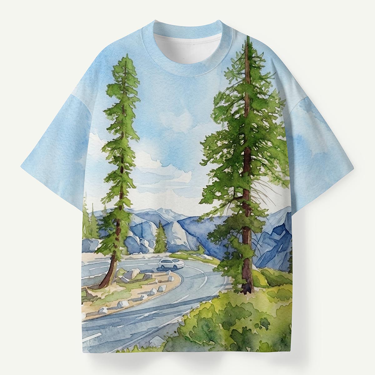 Yosemite National Park Mountain Road Premium Eco Tee