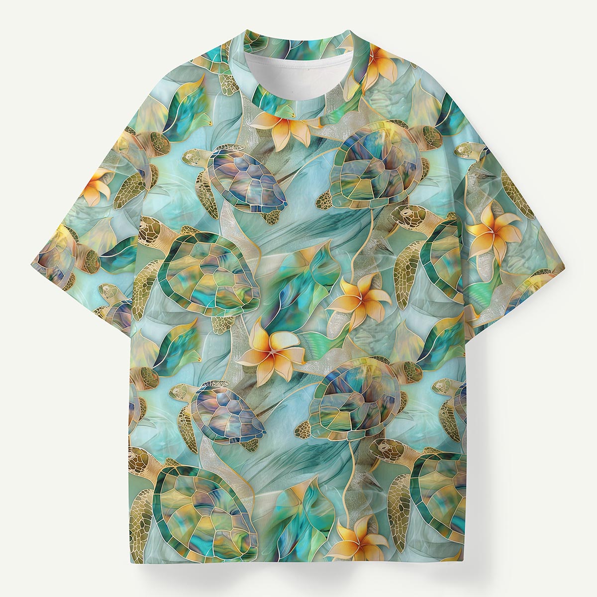 Sea Turtle and Flower Premium Eco Tee