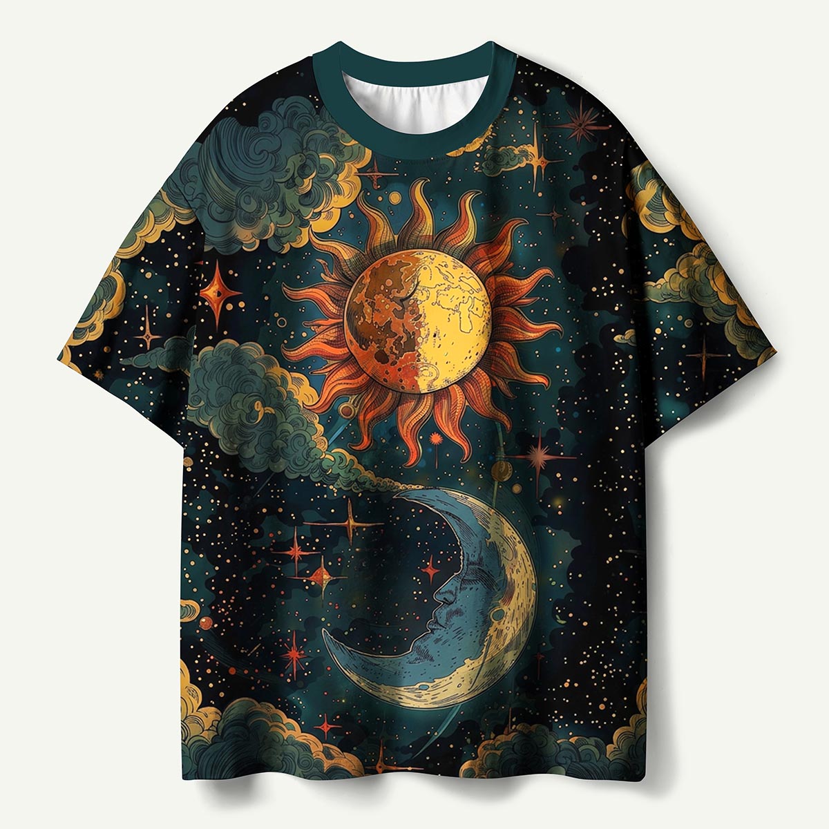Sun and Moon Celestial Night Premium Eco Tee
