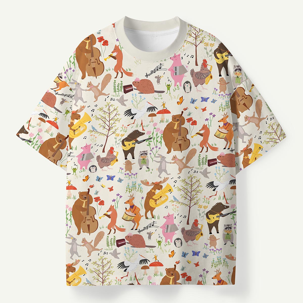 Woodland Animal Band Premium Eco Tee