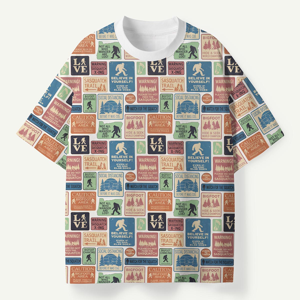 Cryptids Warning Sign Premium Eco Tee