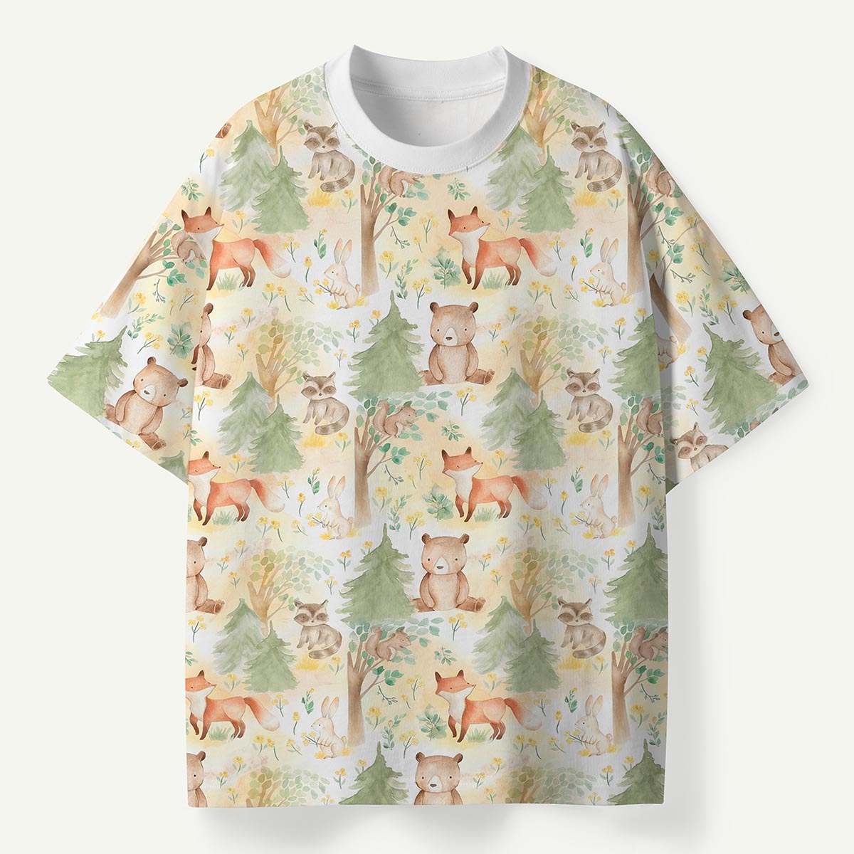 Woodland Animals and Trees Premium Eco Tee