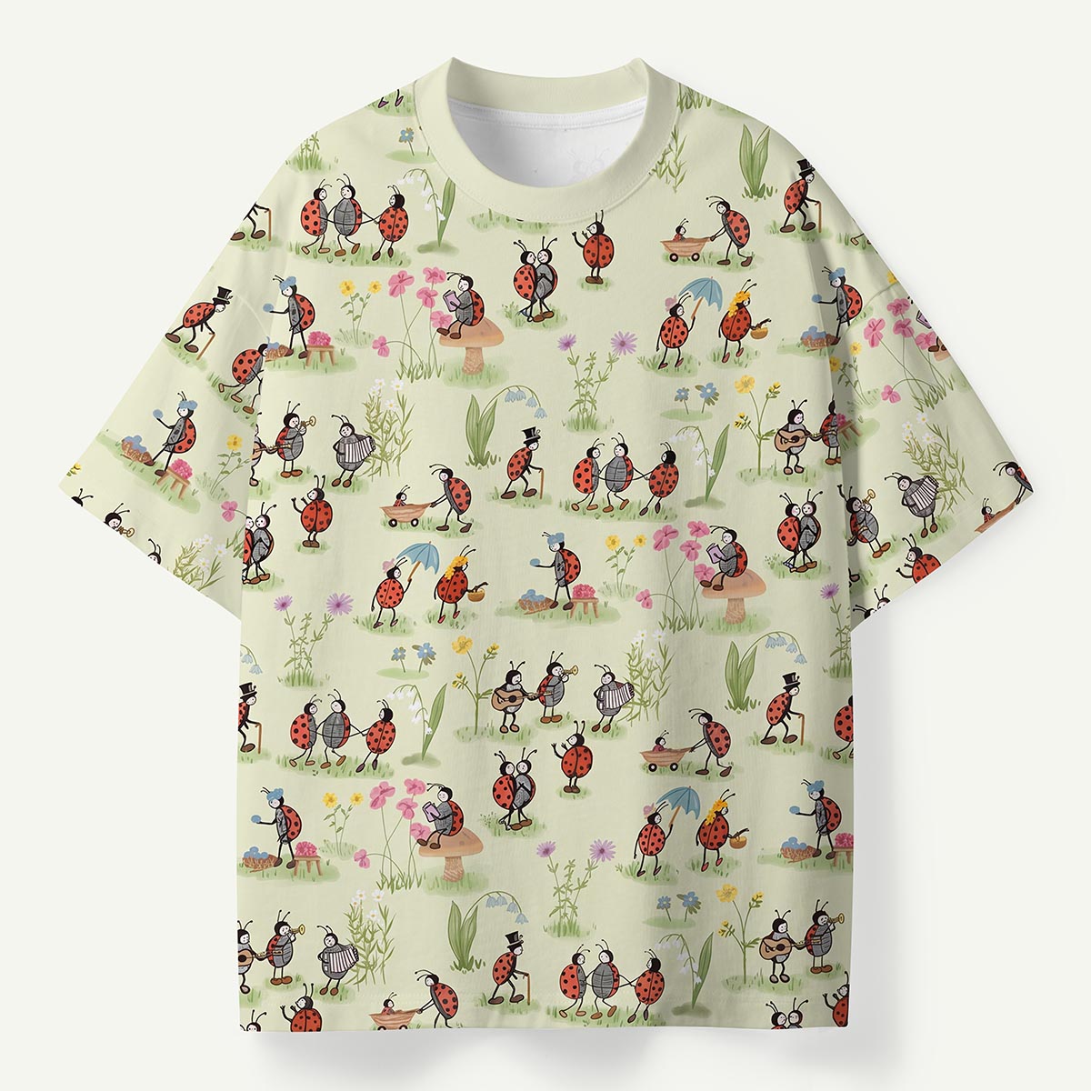 Ladybug and Flower Premium Eco Tee