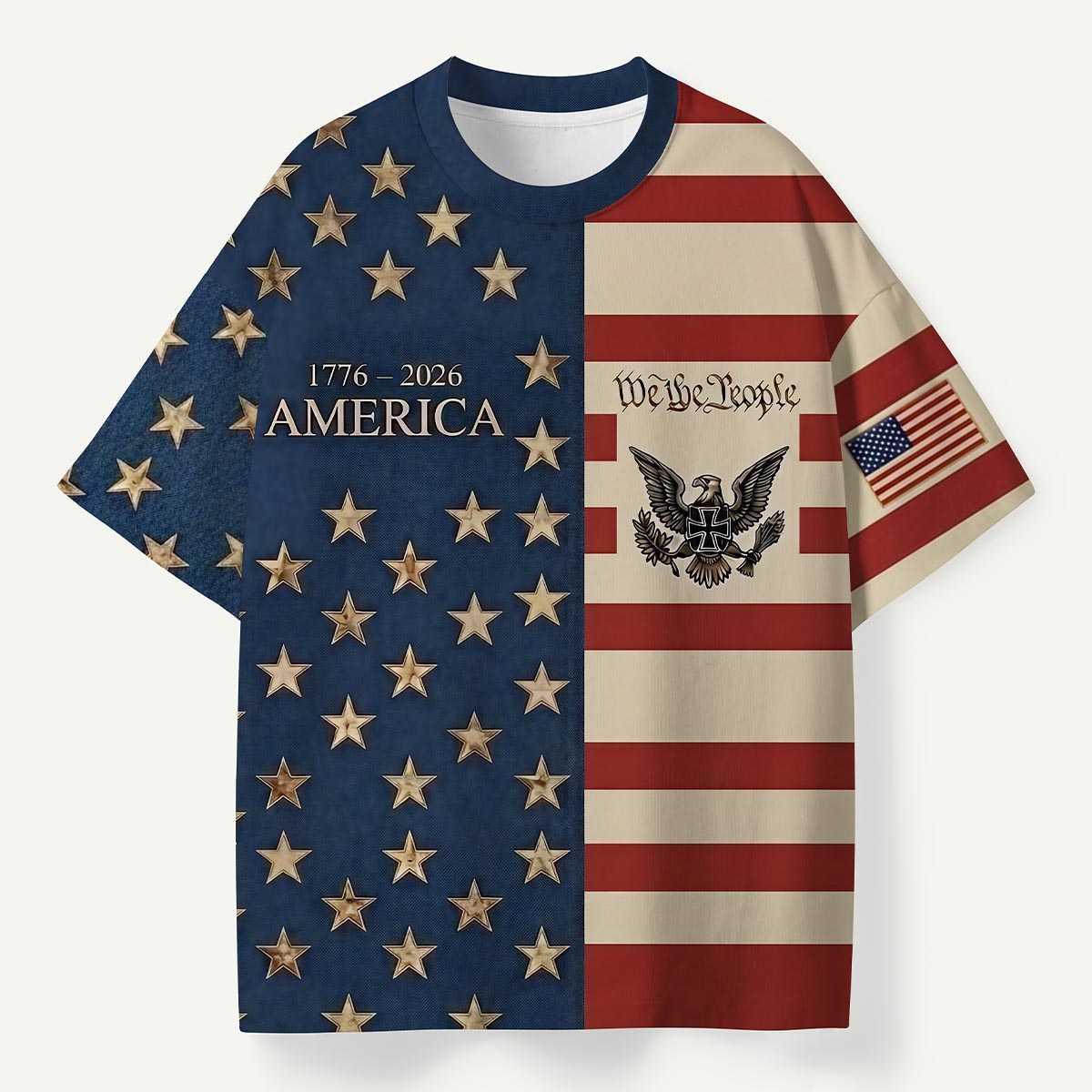 America 1776‑2026 Flag Eagle Premium Eco Tee