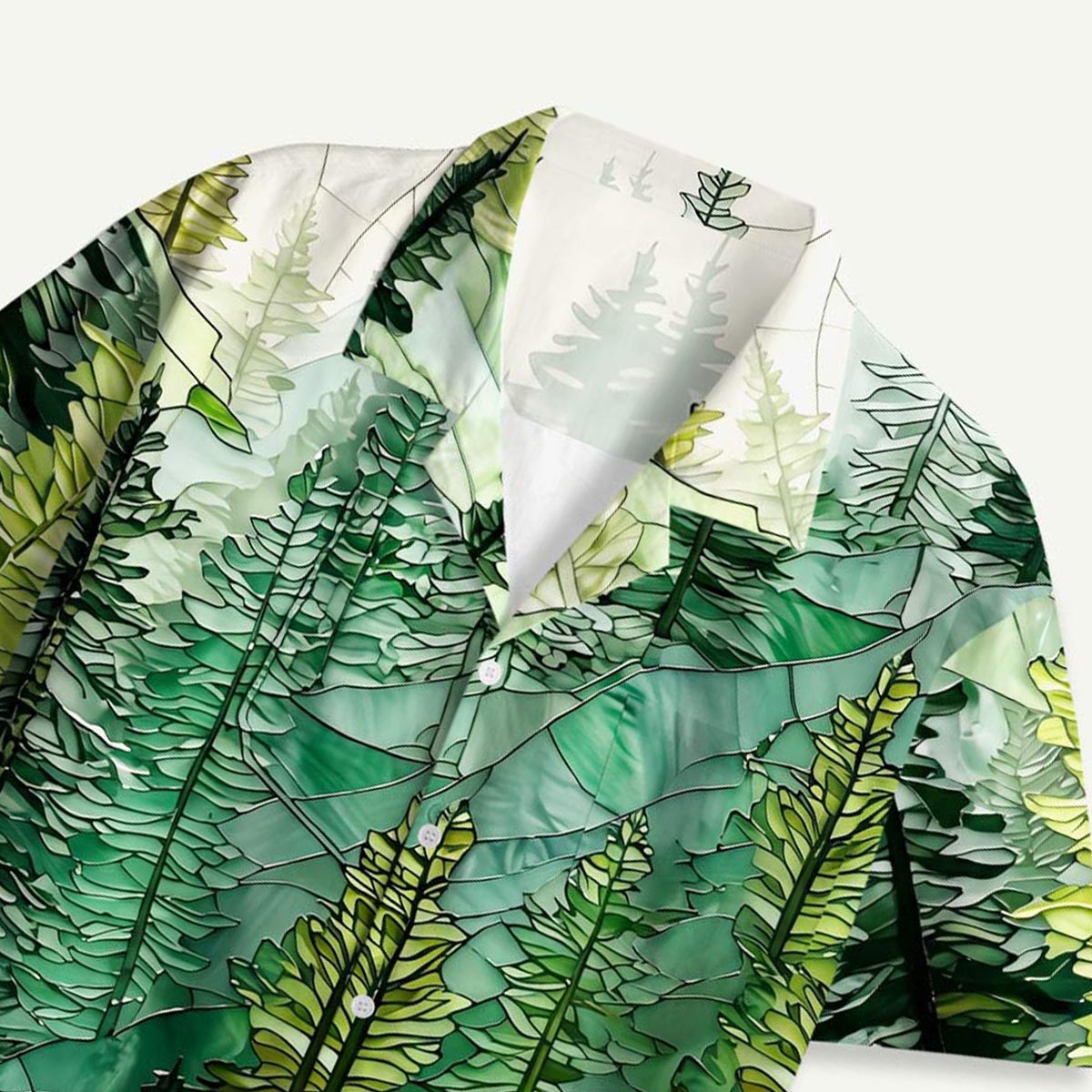 Pine Trees and Mountain Haze Hawaii Button Up Pocket Shirt