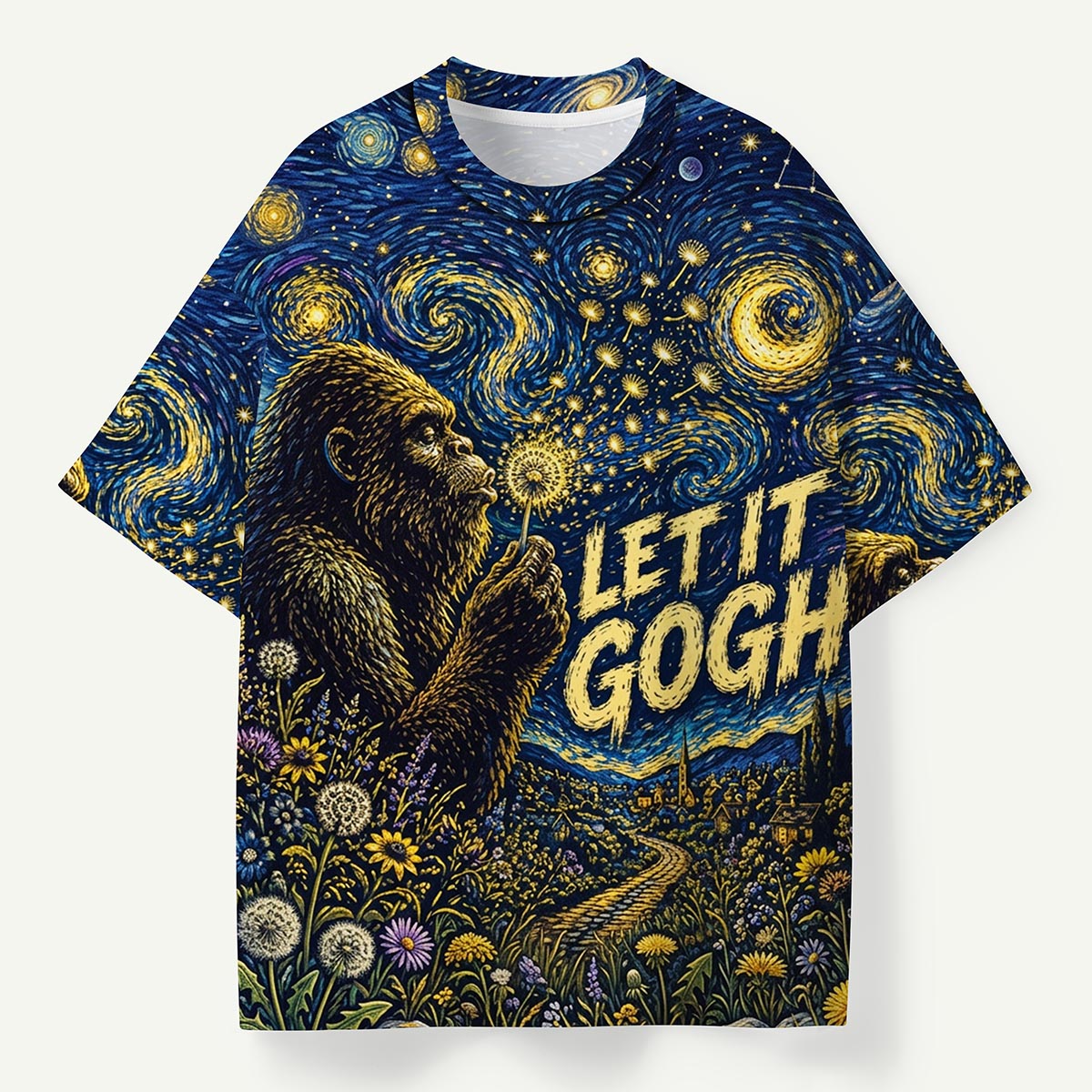 Swirl Night Sky Cryptids Let It Gogh Premium Eco Tee