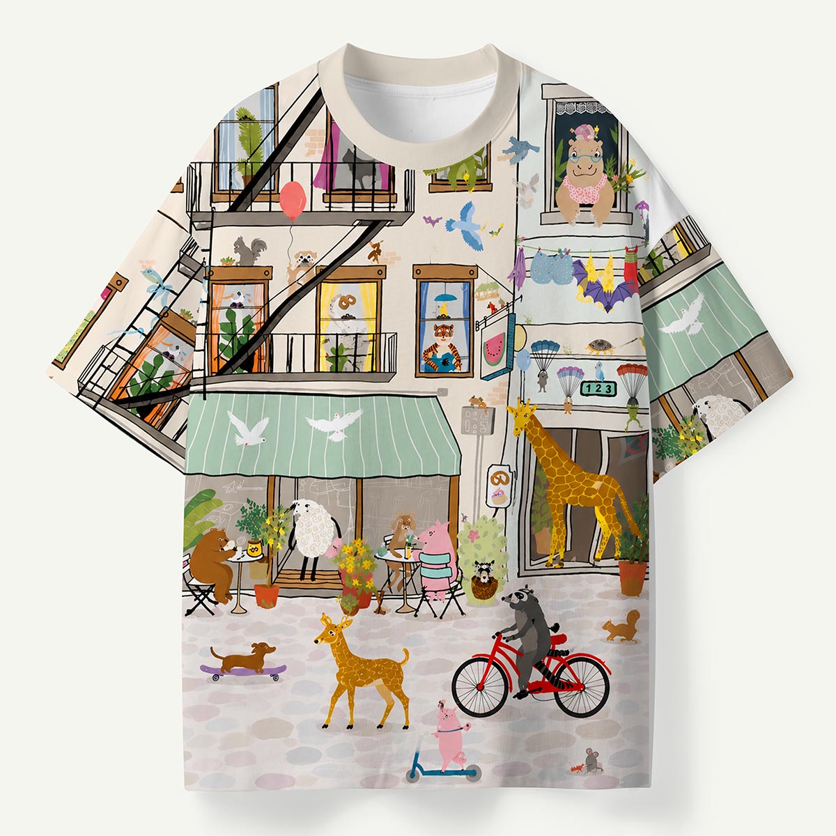 Animal City Life Apartment Premium Eco Tee