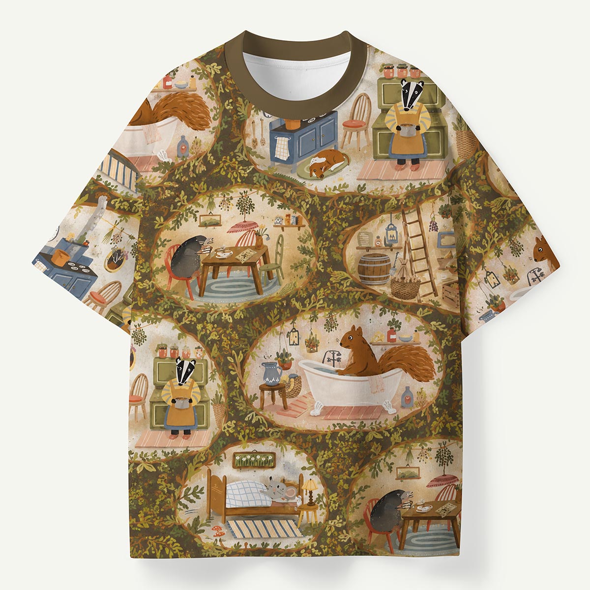Cozy Animal Tree House Life Premium Eco Tee