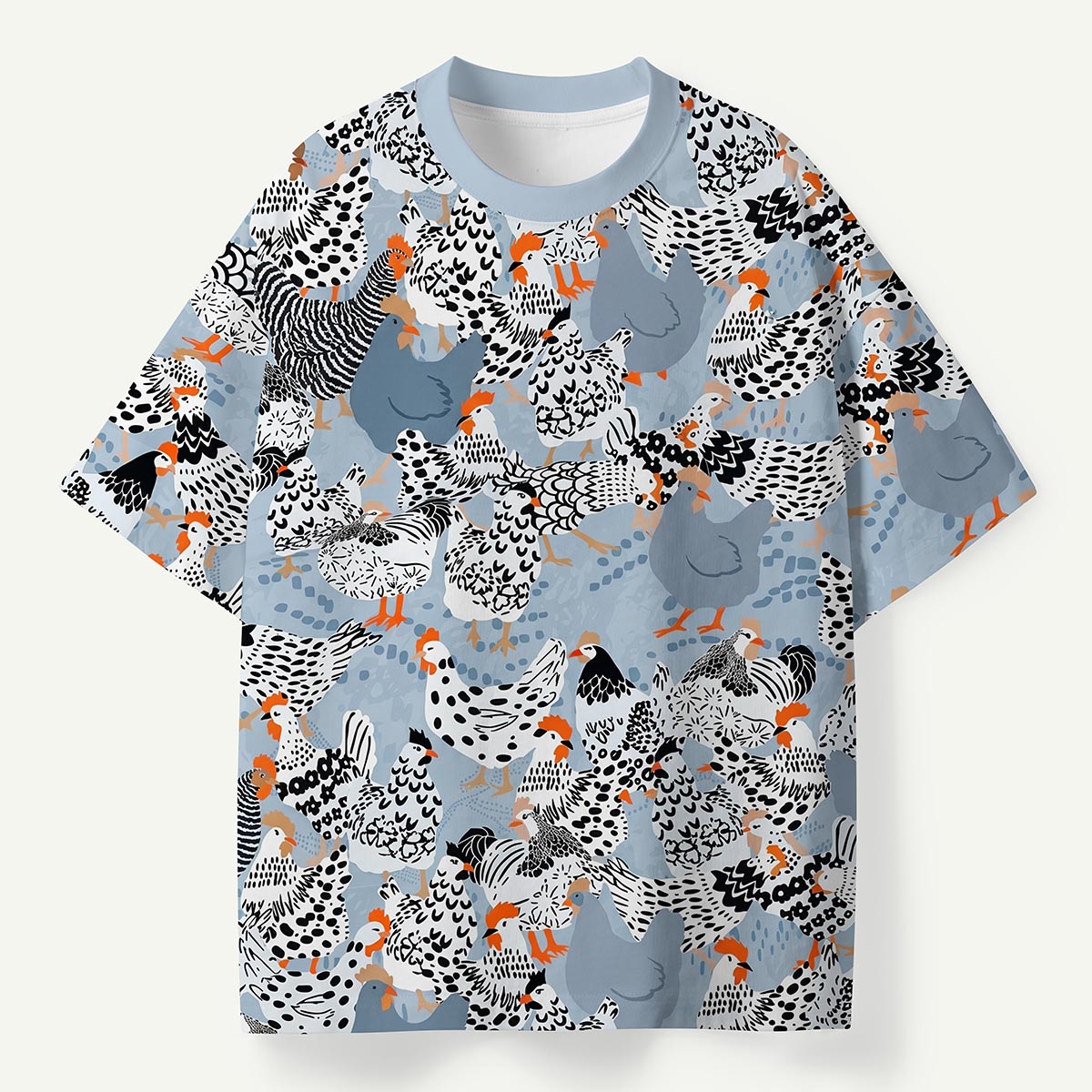 Polka Dot Hen and Chicken Premium Eco Tee