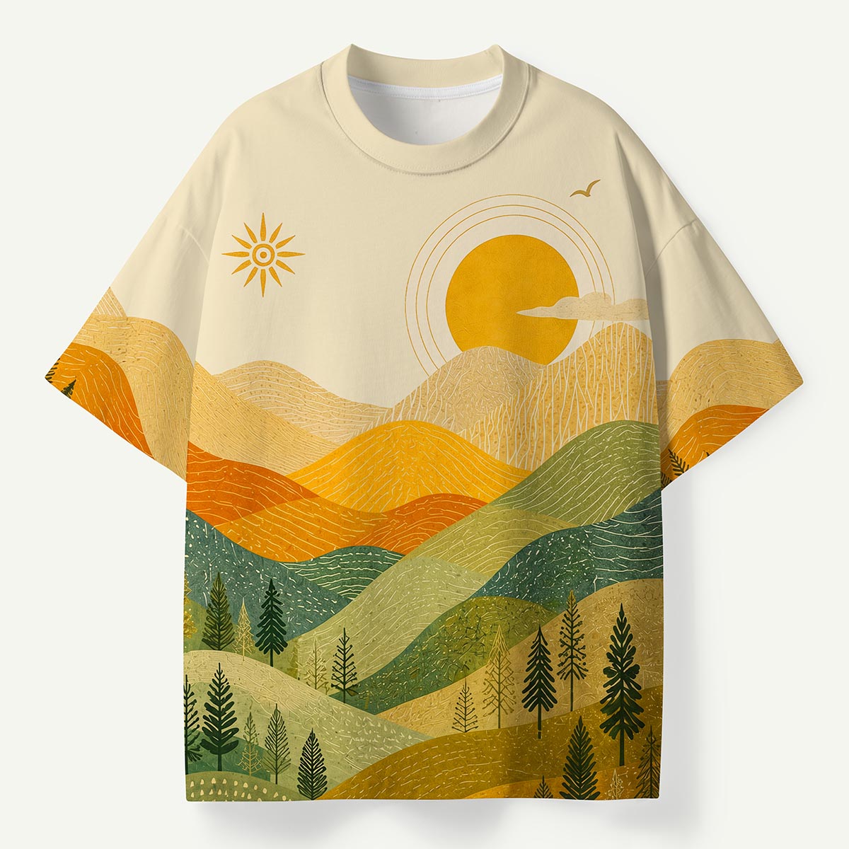 Layered Mountain Premium Eco Tee