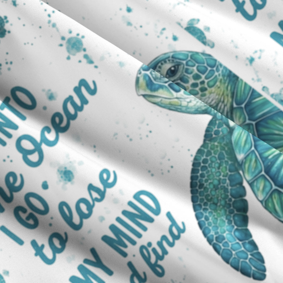 Sea Turtle Ocean Quote Hawaii Button Up Pocket Shirt