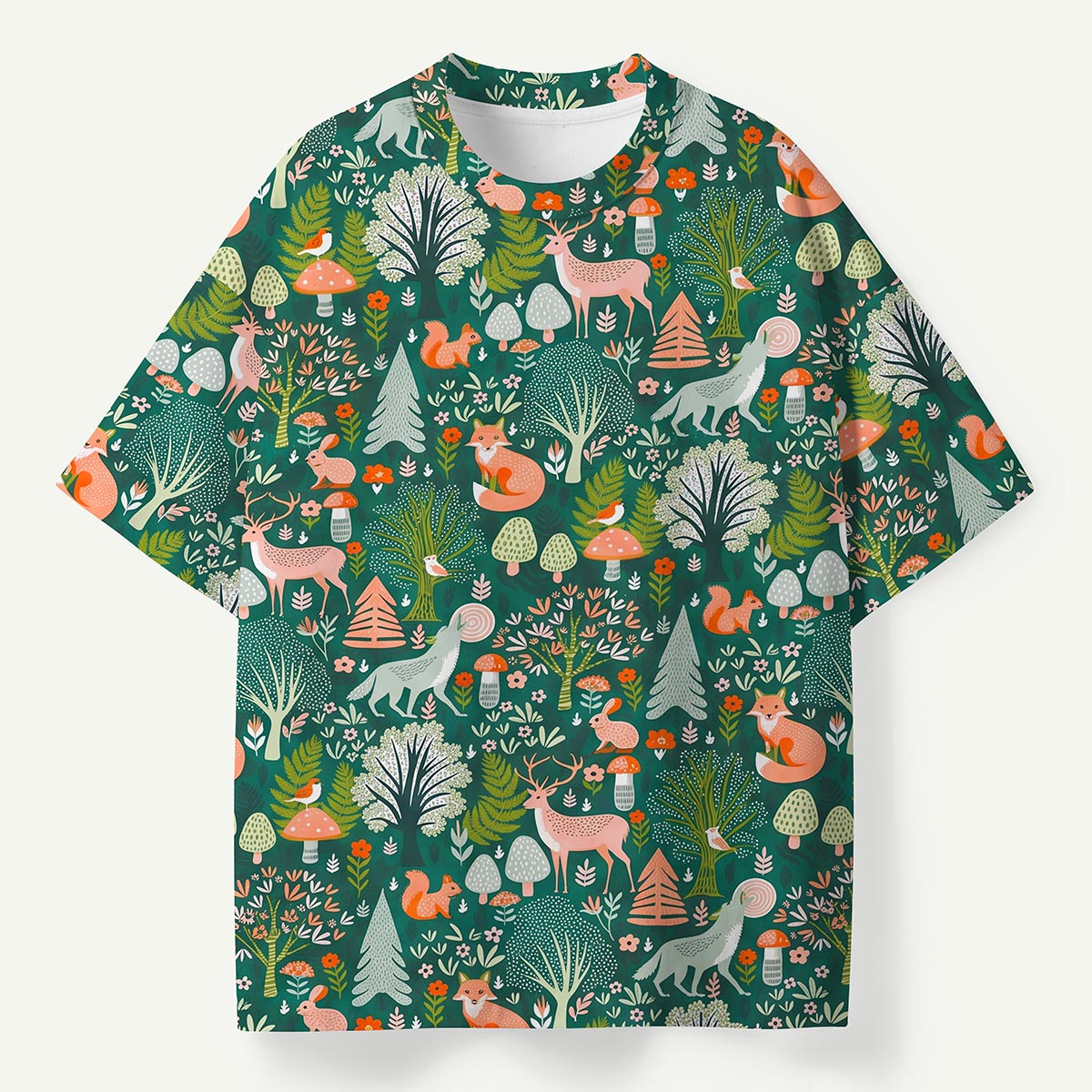 Whimsical Forest Animals Premium Eco Tee