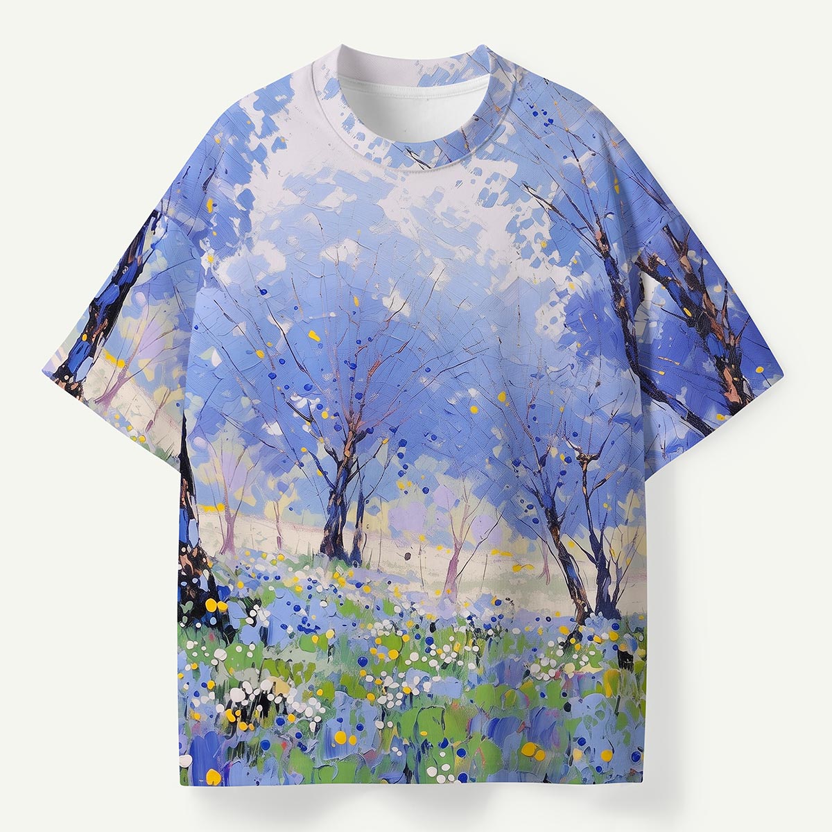 Blue Blossom Meadow Premium Eco Tee