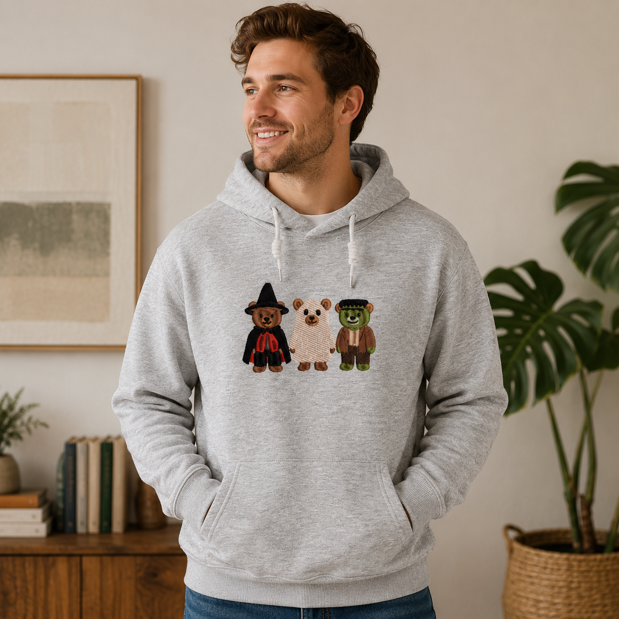 MDCXCHDZMC26081704 Embroidered Cotton Hoodie