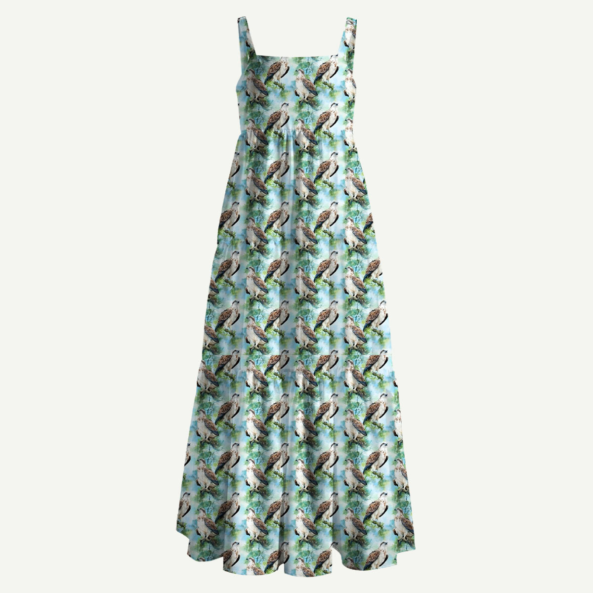 Osprey Straps Maxi Dress With Pocket