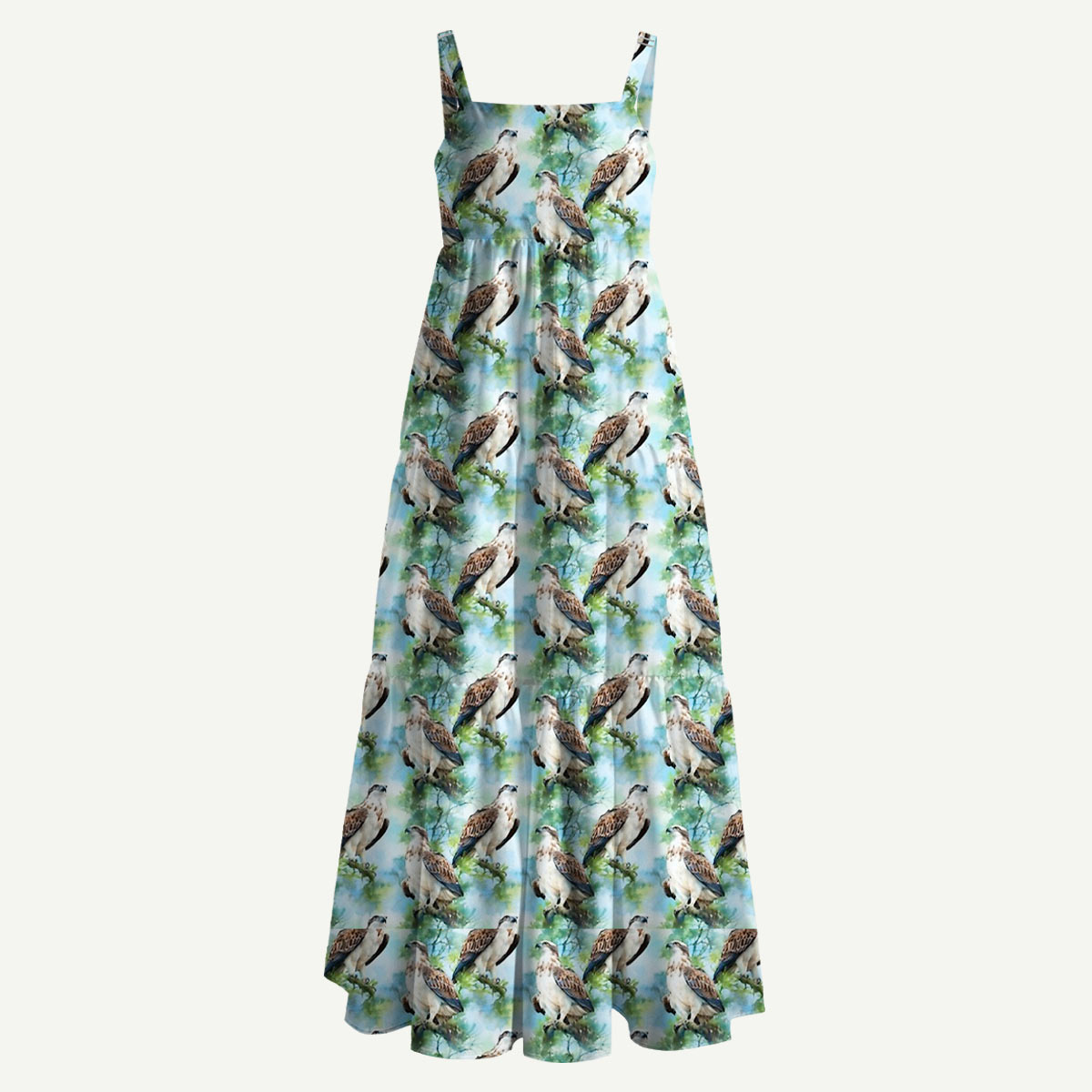Osprey Straps Maxi Dress With Pocket