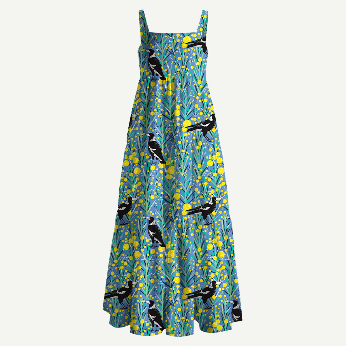 Magpie Meadow Straps Maxi Dress With Pockets