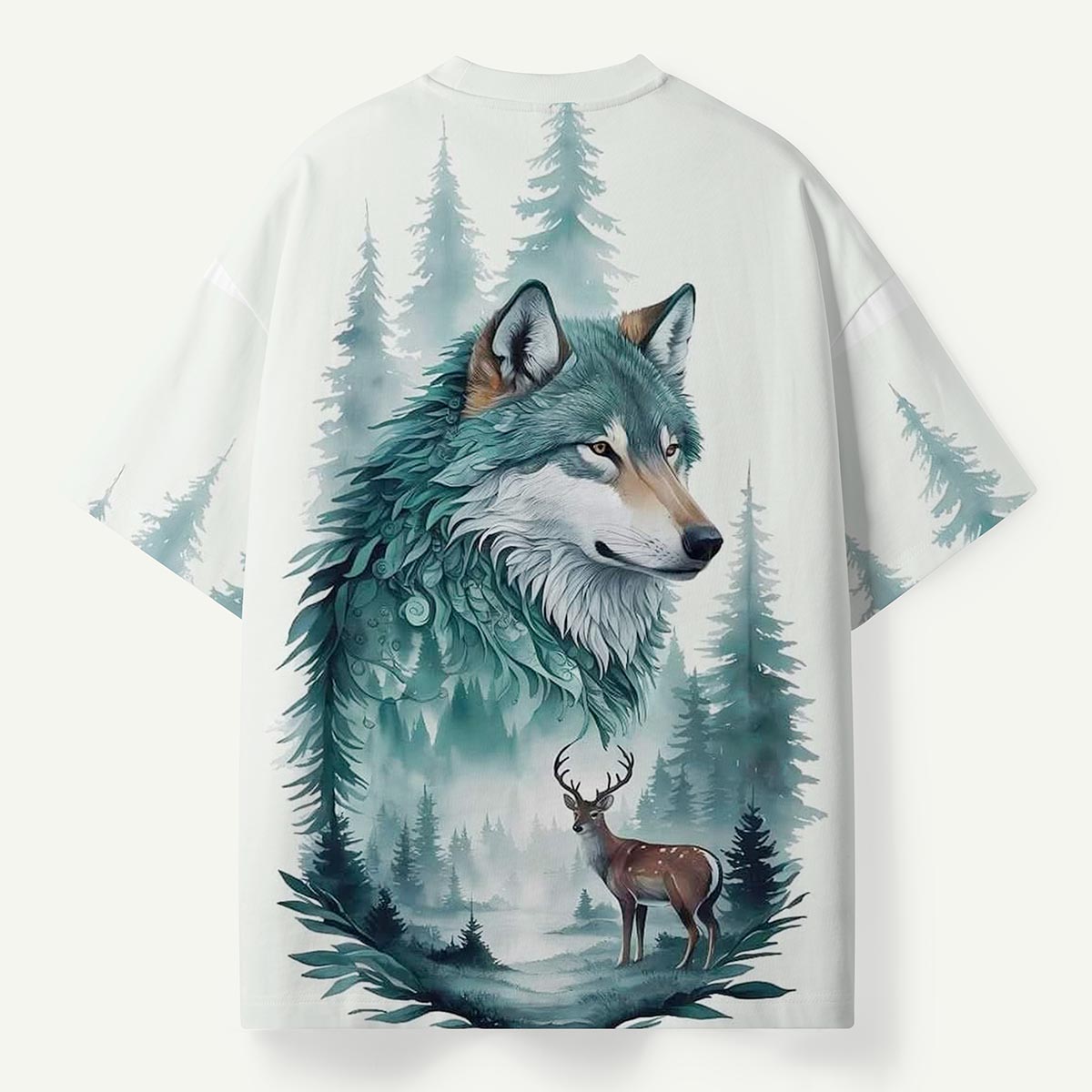 Northern Wolf Woodland Premium Eco Tee